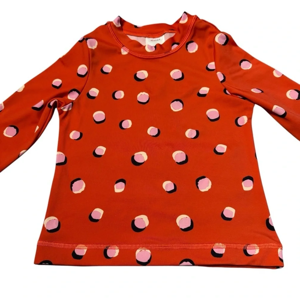 Hanna Andersson Swim Rashguard Long Sleeve Orange Top Size 3T